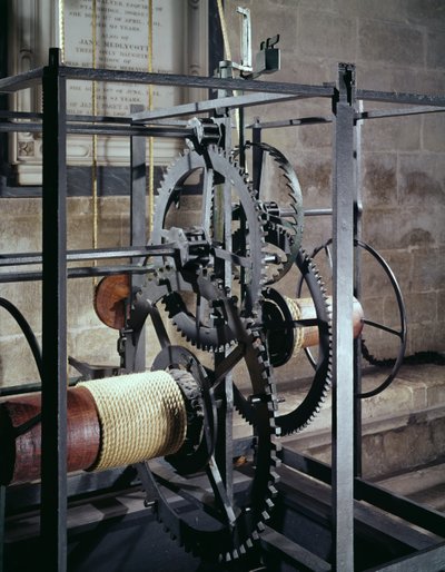 Kathedraalklok gemaakt voor de toren in Salisbury Cathedral, 1386 door English School